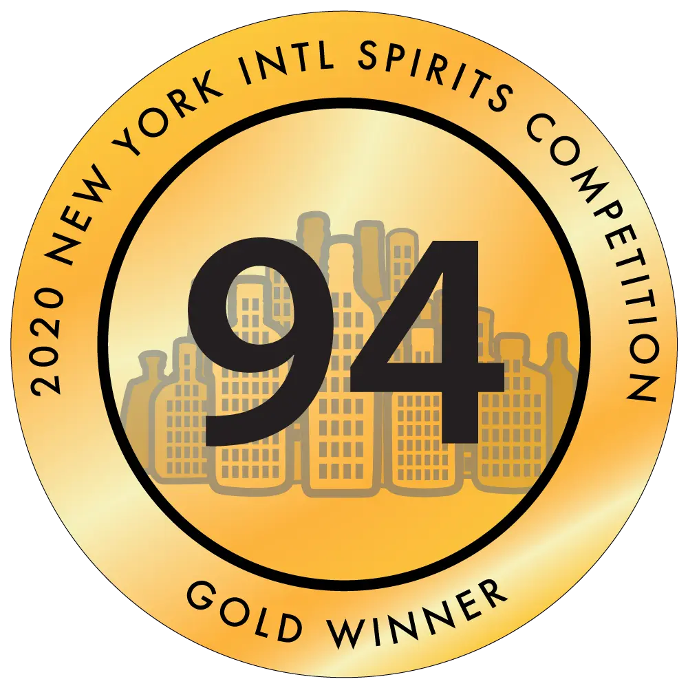 New York International Spirits Competition 2020 Gold 94 points badge
