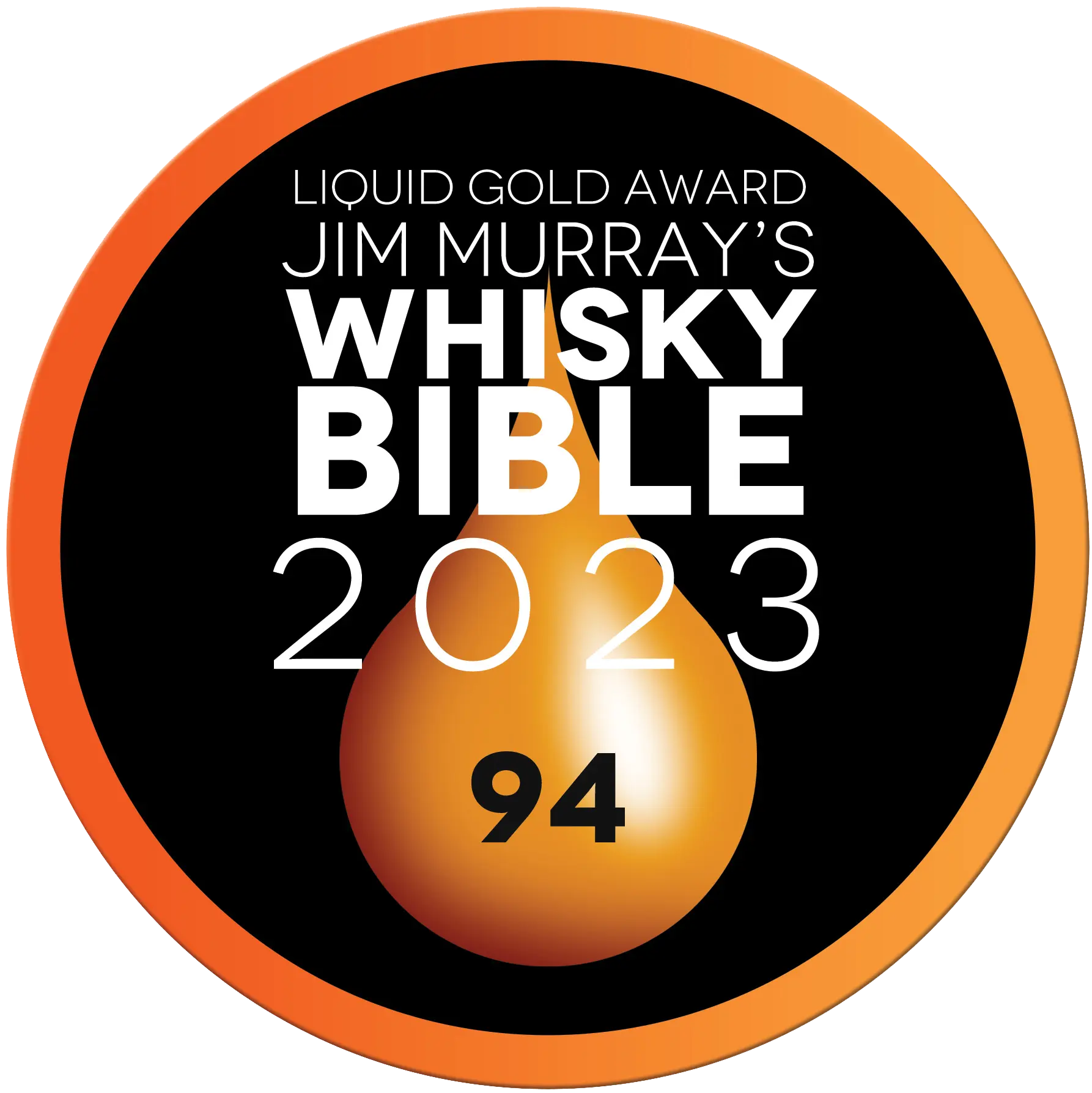 Whisky Bible Liquid Gold 94 points badge