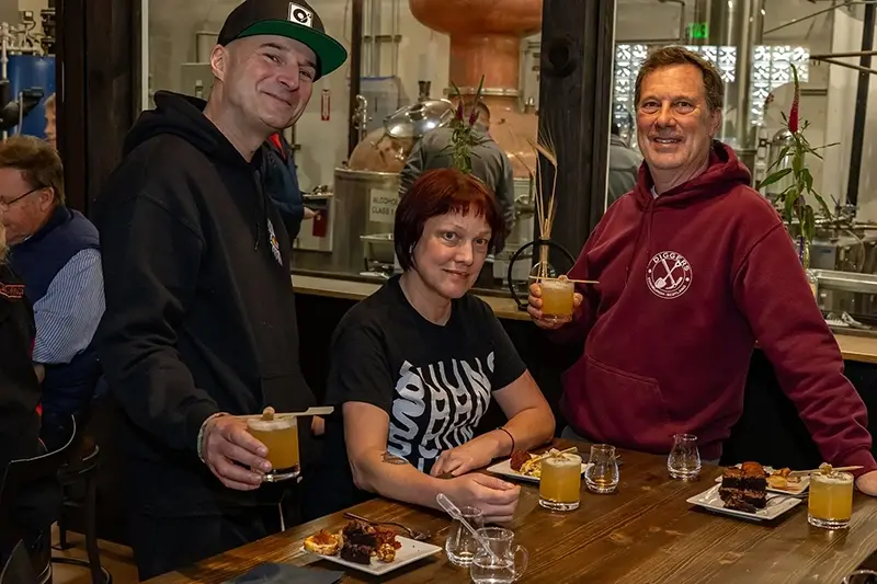 Whisky tasting during a February club event