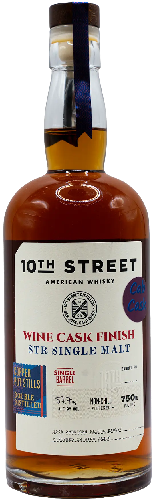 Stout Cask Finish STR Single Malt bottle